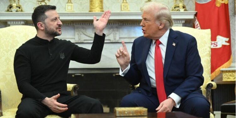 Zelensky dhe liderët evropianë në Uashington: Pushtimi për të evituar një konflikt me Trump-in.