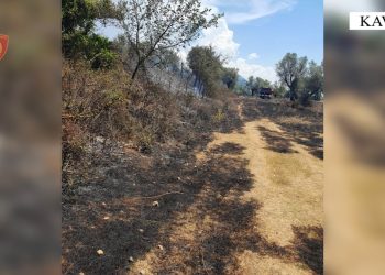 Zjarri në Kavajë pas përpjekjes për të djegur mbeturinat, dy të moshuar në rrezik.