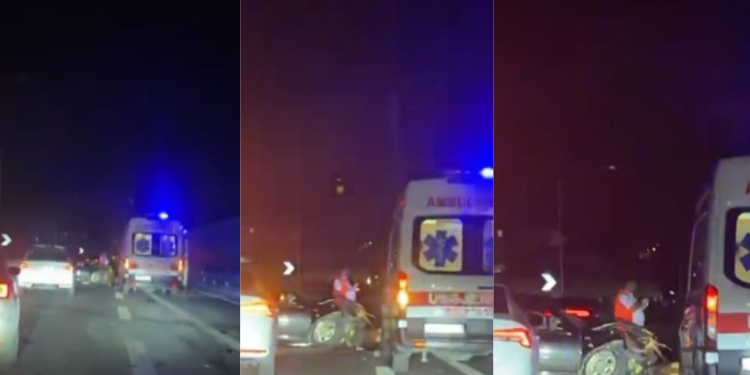 Aksident i tmerrshëm pranë Paskuqanit, raportohet për disa persona të lënduar.