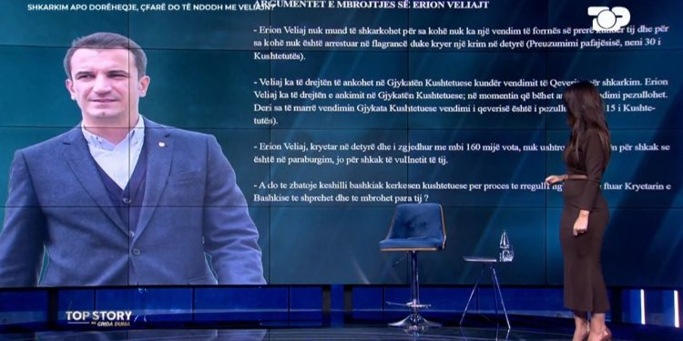 Avokatët e Erion Veliajt flasin në Top Story: Ja arsyet pse kryebashkiaku nuk mund të hiqet nga detyra.