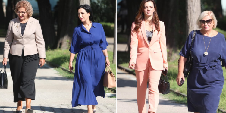 Fotolajm: Ngjyrat vjeshtore të kostumeve klasike, si u veshën ligjvënësit në seancën e sotme plenare të kësaj legjislature.