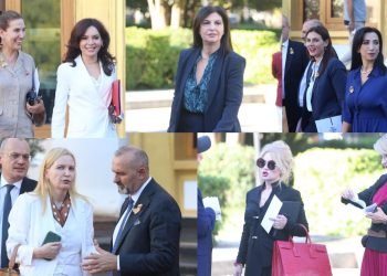 Fotot/ Topalli në Kuvend me '500 mijë euro' nga dasma, Mesila Doda mes dy ish-ministrave të PS. Çfarë nuk u pa nga seanca e shkurtër që zgjati më pak se 5 minuta