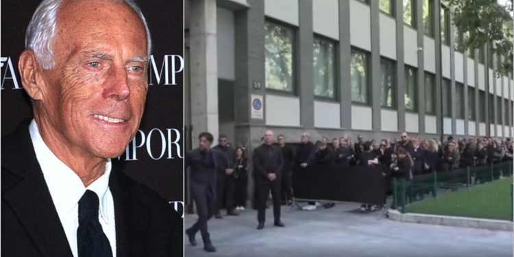 Funeralet e Giorgio Armani, qindra qytetarë në radhë për t'i thënë lamtumirën ikonës së modës