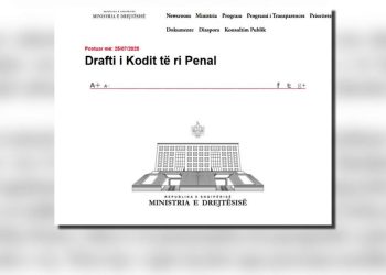 Kodi i ri penal përballet me kritika në rrjetet sociale për draftin me 952 nene, por sfidat zyrtare janë të pakta.