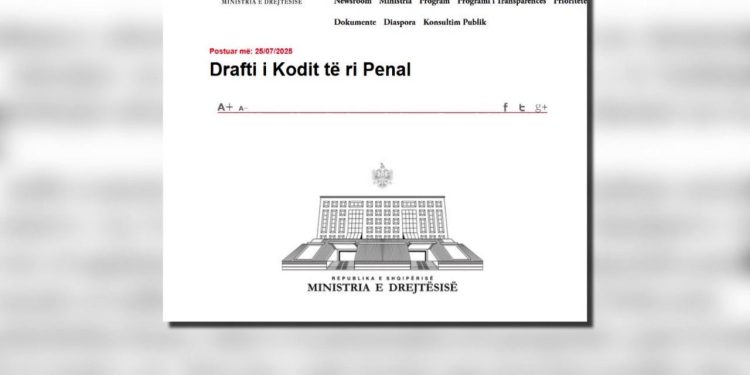 Kodi i ri penal përballet me kritika në rrjetet sociale për draftin me 952 nene, por sfidat zyrtare janë të pakta.