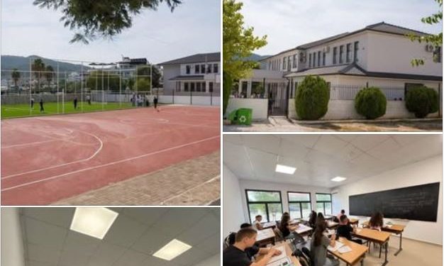 Kryeministri Rama ndan imazhe të shkollës së re në Ksamil: E transformuar dhe me standarde moderne
