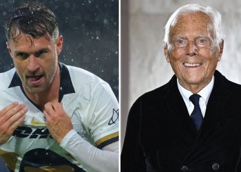 Mallkimi i Aaron Ramseyt godet sërish, këtë herë viktima e golit të tij është Giorgio Armani.