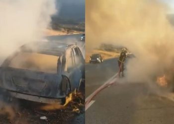 Mori flakë në lëvizje, makina shkatërrohet në bypassin e Vlorës