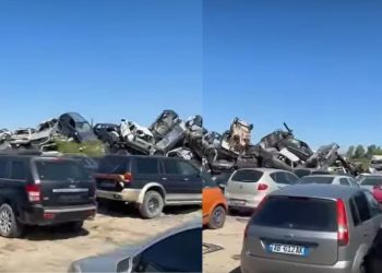 Rama ndaj video nga largimi i varrezave të makinave: Zona e ndotur do të shndërrohet në hapësirë gjelbëruese.