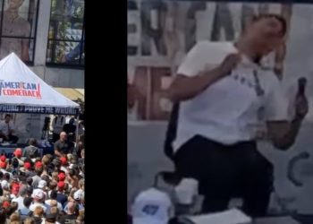 Video/ Pamje tronditëse, publikohen në rrjetet sociale momentet kur aktivisti dhe aleati i Trump qëllohet në qafë.