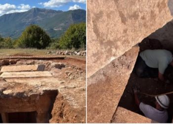 Zbulimi i varrit të parë monumental të periudhës romake në Shqipëri, Rama ndan imazhet: Mbishkrimi i parë i këtij tipi.