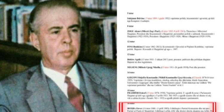 Administrata e Kuvendit njofton deputetët për personalitetet që do të nderohen në muajin Tetor, mes tyre edhe Enver Hoxha. Këlliçi dhe Kapri: Përgjigjen ndaj akuzave për ringjalljen e komunizmit.