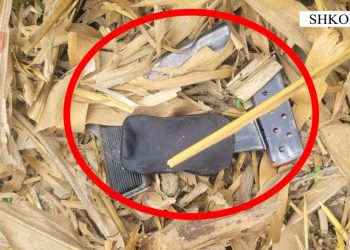 Babë e bir ndalohen pas kërcënimeve ndaj fqinjit, pasi qëlluan në ajër; arma e zjarrit e gjetur.