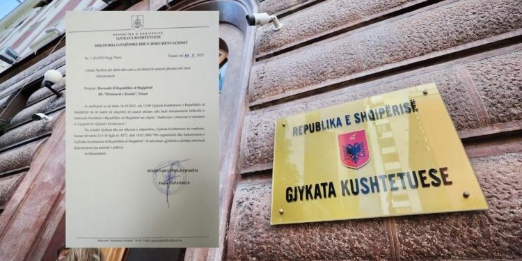 Bardhi pretendon se opozita është e përjashtuar, letra e Gjykatës Kushtetuese për Parlamentin: Do ta shqyrtojmë çështjen pa praninë e palëve.