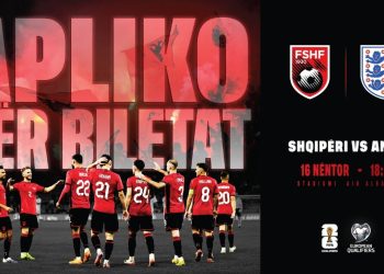 Biletat për ndeshjen me Anglinë janë në shitje/ Çmimet e larta për duelin e fundit të fazës kualifikuese, tifozët do të zgjidhen përmes shortit.