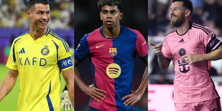 Cristiano Ronaldo kalon Messi dhe shpallet futbollisti më i paguar në botë për vitin 2025; Lamine Yamal përfshihet në ‘top 10’.