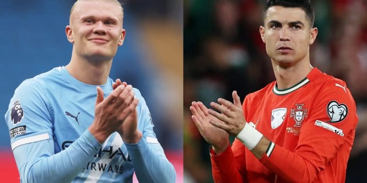 Cristiano Ronaldo në pritje të golit të tij të 1000-të, ndërsa Erling Haaland e tejkalon atë papritur.