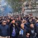 Derbi mes Tiranës dhe Partizanit, tifozët e bardheblu nisen për në stadium.