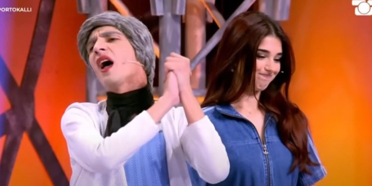 Hilda Kërtalli në "Portokalli": skeçi që bëri namin me Tajsonin dhe gjyshen.