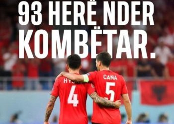 Hysaj vendos rekord në paraqitjet me Kombëtaren, reagimi i jashtëzakonshëm i Lorik Canës nën postimin e yllit të kuq e zinjve.