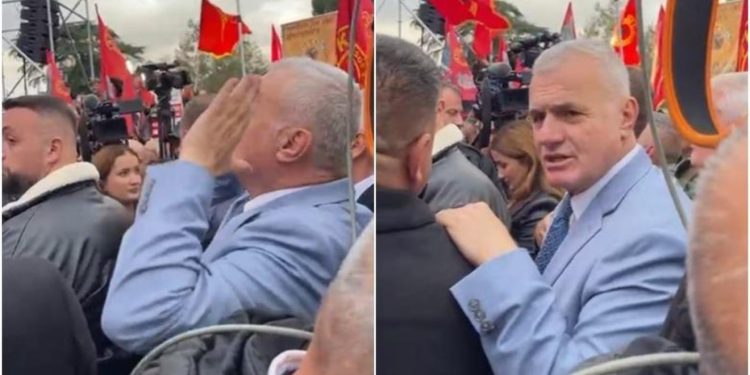 VIDEO/ Bujar Leskaj i dehur tap sfidon urdhërin e PD-së, merr pjesë në protestë: Kush po e rruan për…