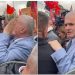 VIDEO/ Bujar Leskaj i dehur tap sfidon urdhërin e PD-së, merr pjesë në protestë: Kush po e rruan për…