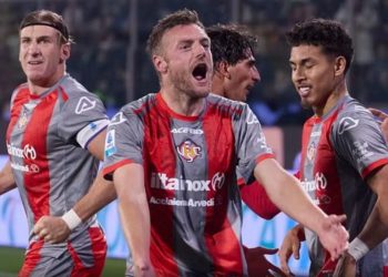 Jamie Vardy shënon pas një periudhe të gjatë pa gola ndaj Atalantës: "Desha shumë të realizoja, por kalova pak kohë pa festuar."