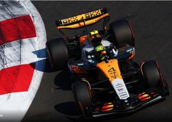 Lando Norris arrin pole position në Meksikë me një rekord të ri të pistës, duke u dalluar përveç Ferrari-t.