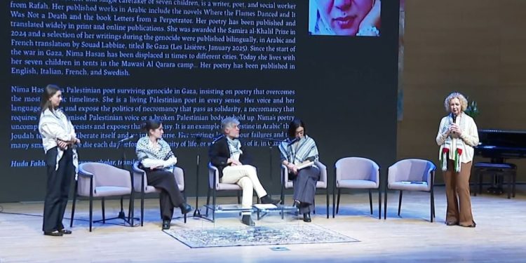 Mesazh nga Palestina: Poetja Nima Hasan shpreh krijimtarinë gjatë bombardimeve, duke thënë se gjithçka është shkatërruar.