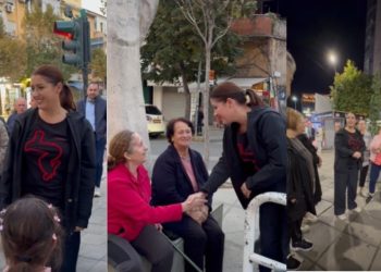 Ogerta Manastirliu vazhdon takimet me banorët në Tiranë për fushatën zgjedhore, Rama ndan videon.