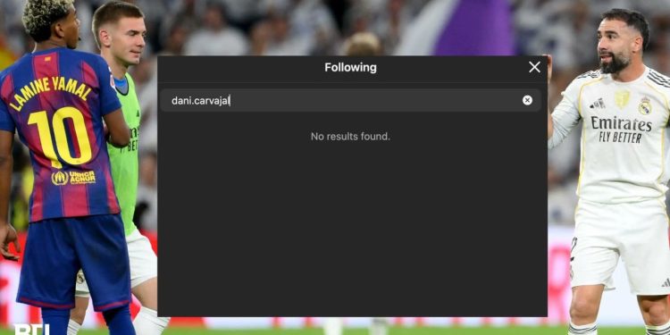 Pasojat e El Clasico për Yamal: Drejtuesit e Barçës do të monitorojnë profilin e tij në Instagram, ndërsa Carvajal e ka fshirë nga lista e miqve.