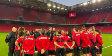 Playout-i me Qipron në Nations League, Kombëtarja e vajzave përfundon stërvitjen e saj të fundit.