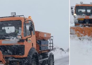 Reshjet e para të dëborës për këtë sezon, Balluku: Qarkullimi në të gjitha akset nacionale vazhdon pa probleme, borëpastrueset po kryejnë punën e tyre në terren.