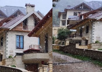 Shebeniku mbulohet me bardhësi, dëbora e parë ngjall bukurinë e parkut kombëtar