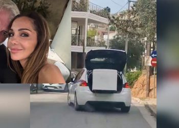 Skandal në Greqi: Këngëtarja e njohur shfrytëzon makinën e policisë si taksi.