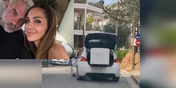 Skandal në Greqi: Këngëtarja e njohur shfrytëzon makinën e policisë si taksi.