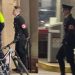 Video/ I dressed in a Nazi costume for Halloween, a young man hits a woman in the face with a glass after she tried to remove a tape from his arm.