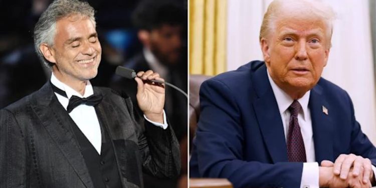 Video/ Trump pranon tenorine e njohur italian, Andrea Bocelli, në Zyrën Ovale, ku këndon në mënyrë live për presidentin amerikan.