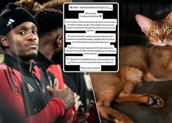 Ylli i Bundesligës bën apel për ndihmë për operacionin e maces së tij, ndërsa Eintrakti i Frankfurtit e mbështet këtë iniciativë.