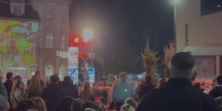 Zgjedhjet në Kosovë/ Takimi përmbyllës i fushatës, Kurti thotë për kandidatin e LDK-së: Mungesë ideje dhe vullneti.