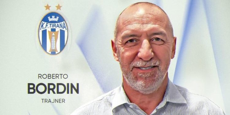 Zyrtare: Klubi bardheblu ndan rrugët me Roberto Bordin pas dështimit për të shpëtuar Tiranën nga zona e rënies.