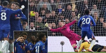 Chelsea përmbush detyrën ndaj Wolverhampton, duke u ngjitur në vendin e dytë në klasifikim.