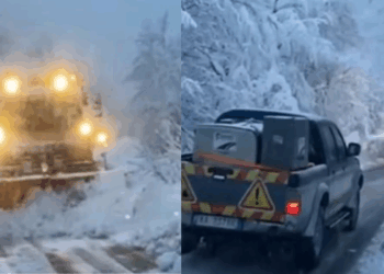 Dëbora mbulon aksin Qafë Thore-Theth, Rama shpërndan pamjet: Punohet për pastrimin e rrugës.