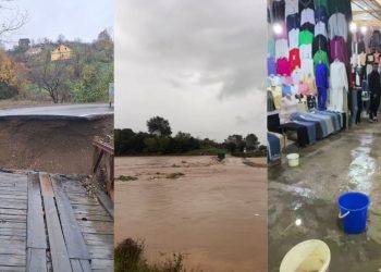 Dëmet e shkaktuara nga përmbytjet dhe vështirësitë në mbarë vendin për shkak të shiut të vazhdueshëm