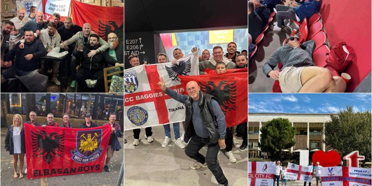 Foto/ Si tifozët e shndërruan ndeshjen Shqipëri-Angli në një ngjarje të paharrueshme, nga festimet në sheshet e Tiranës deri te gjumi në shkallët e stadiumit.