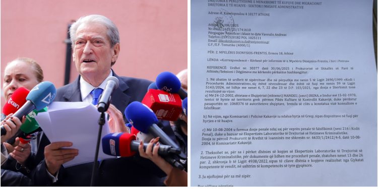 Berisha lexon dokumentin: Irena me 5 mbiemra tentoi të hynte në Greqi me vizë të falsifikuar. Ndaj saj nisi procedim penal