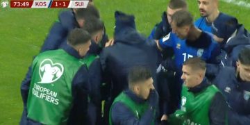 Kosovë-Zvicër në direkte: Festë e madhe në Prishtinë, Muslija gjen barazimin me një gol fantastik (Video)