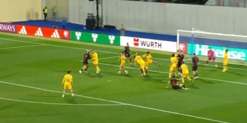 Live Andorra-Shqipëri: Traversa pengon Gjimshitin, përfundon pjesa e parë pa gola