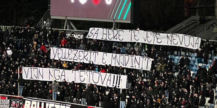 Mesazh solidariteti në derbin shqiptar/ Ballistët e Tetovës nderojnë Mujdin Aliun në Prishtinë