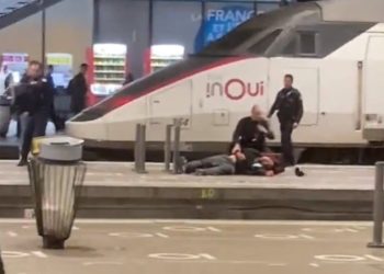 Operacion policor në stacionin hekurudhor Montparnasse në Paris, një burrë me thikë është neutralizuar.